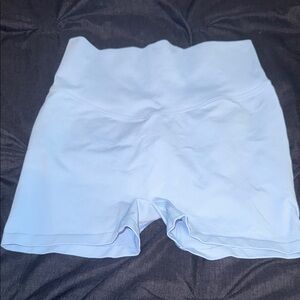 PINK Victoria's Secret Sky Blue High-Waist Shorts